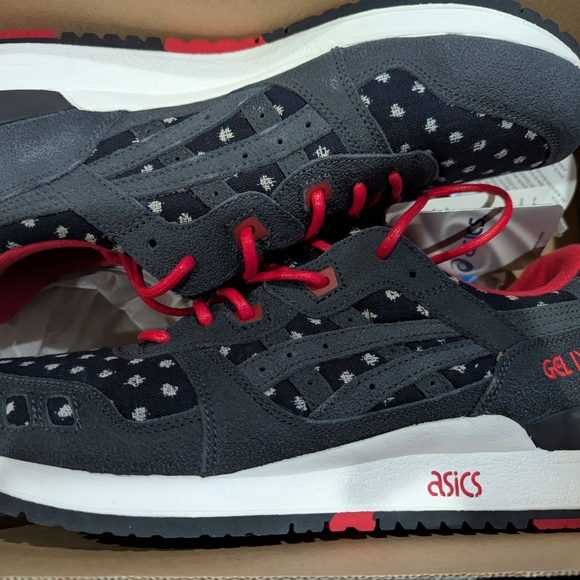 Asics Black and Red Sneakers